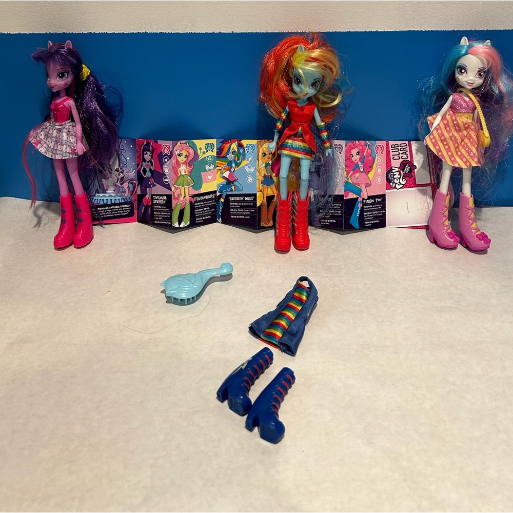 Hasbro My Little Pony Equestria Girl Dolls with Colorful Outfits